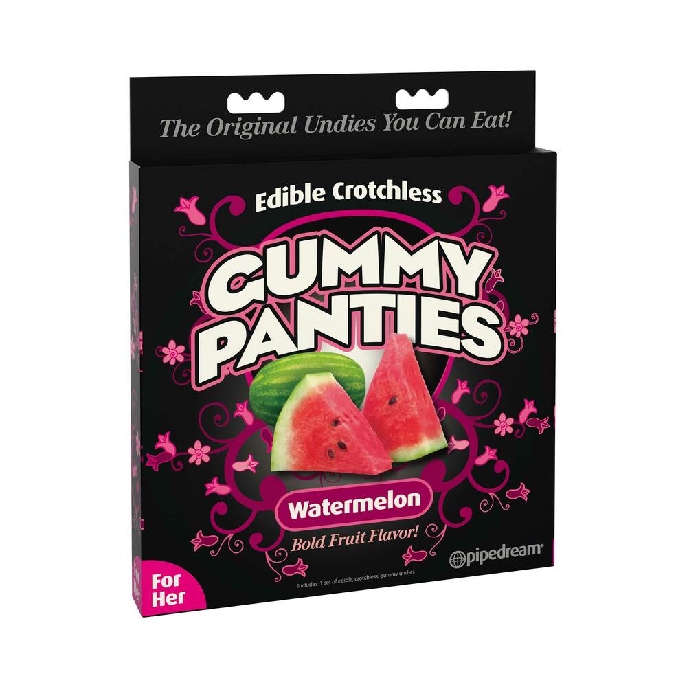 Pipedream Edible Crotchless Gummy Panties Watermelon Flavor - Headshop.com