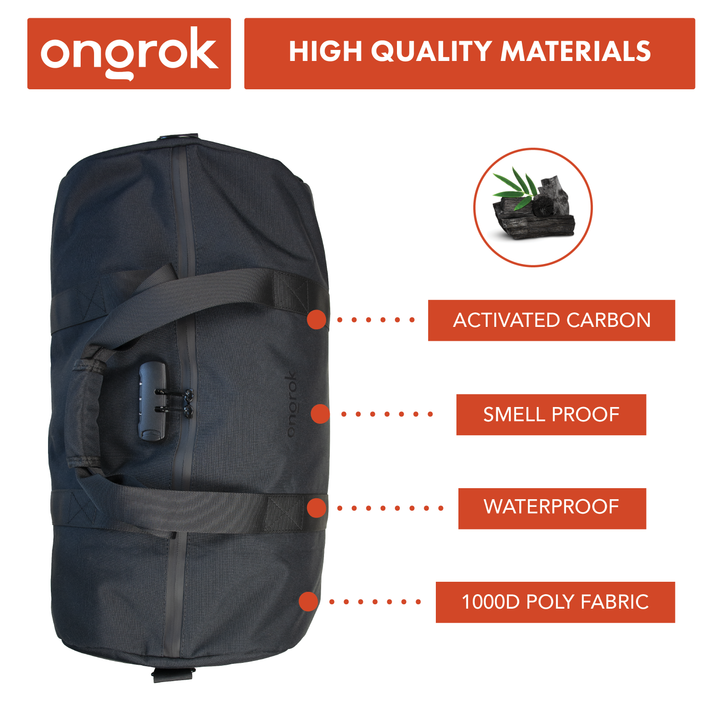 Ongrok Carbon-lined Smell proof Duffle Bag - Headshop.com
