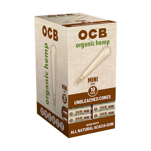 OCB Organic Hemp Pre-Rolled Cones | 24pk Display OCB Organic Hemp Pre-Rolled Cones | 24pk Display