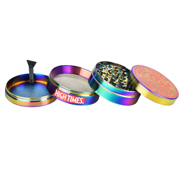 High Times® Metal Grinder | 4pc | 2.5"| Chameleon | 6pc Display - Headshop.com