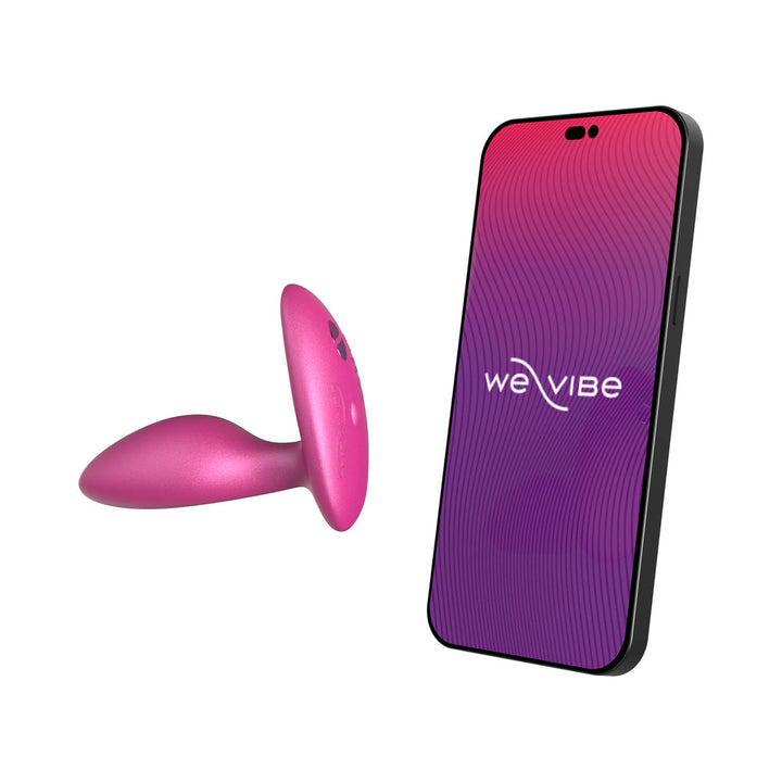We-Vibe Ditto+ Rechargeable Remote-Controlled Silicone Vibrating Anal Plug Cosmic Pink - Headshop.com
