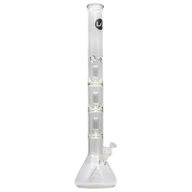 LA Pipes Thick Glass Beaker Showerhead Perc Bong - Headshop.com