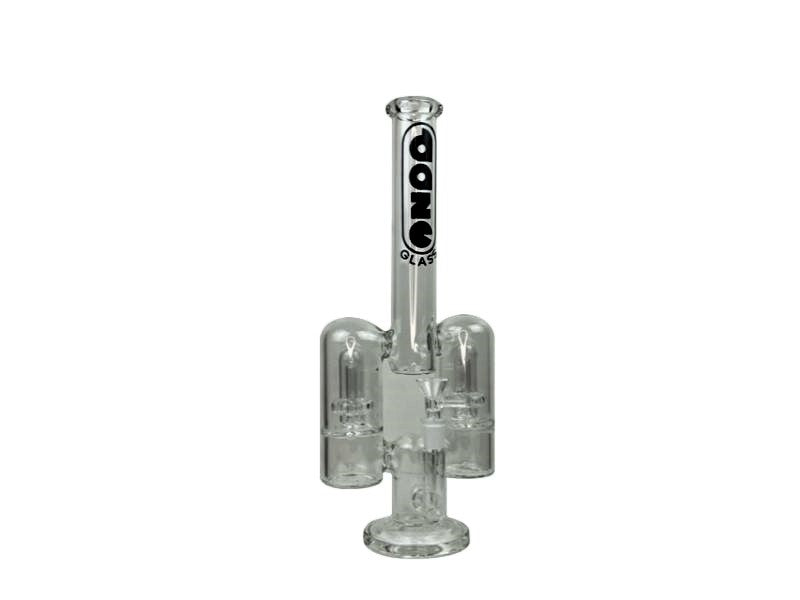 Daze Glass - 14" Rocket Ship Dual Showerhead Perc Glass Water Pipe - Headshop.com