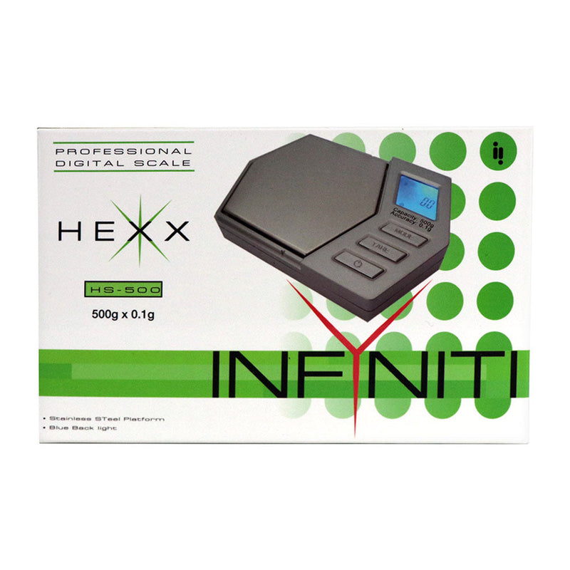Infyniti Hexx Pocket Scale - 500g x 0.1g - Headshop.com