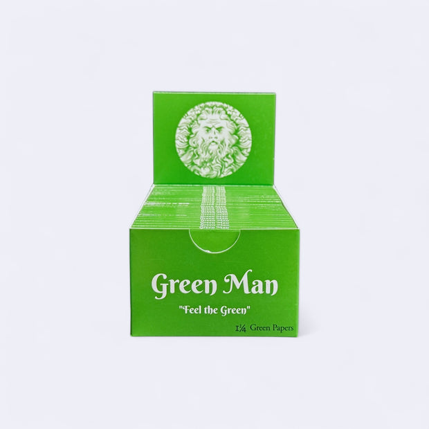 Green Man Green Rice Papers Box - Headshop.com