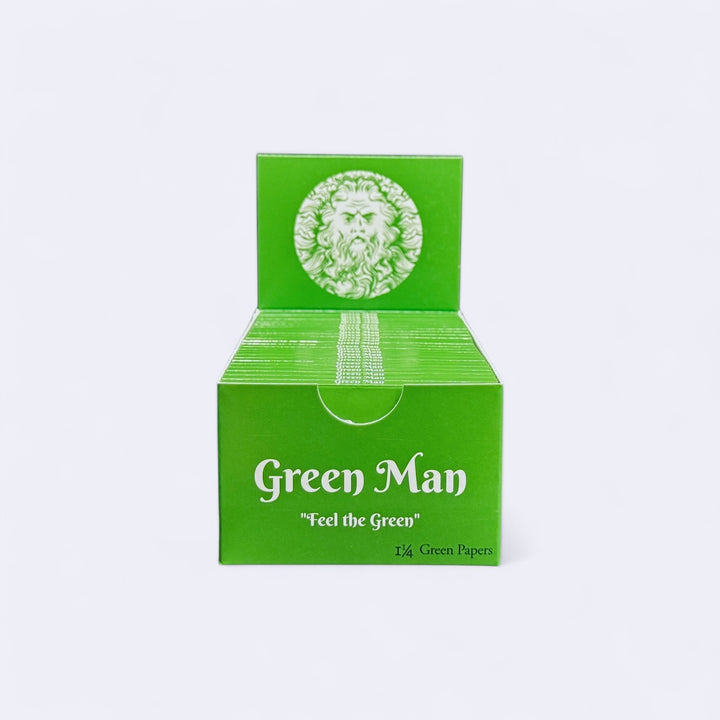 Green Man Green Rice Papers Box - Headshop.com