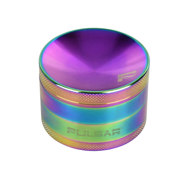 Pulsar Concave Rainbow Anodized Aluminum Grinder | 2.5" - Headshop.com