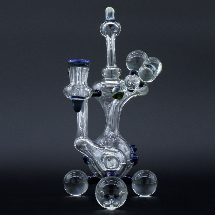 Clayball Glass "Milky Way" Heady Recycler Dab-Rig - Headshop.com
