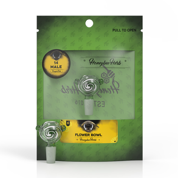 Honeybee Herb Flower Bowls (Green Line) - Headshop.com