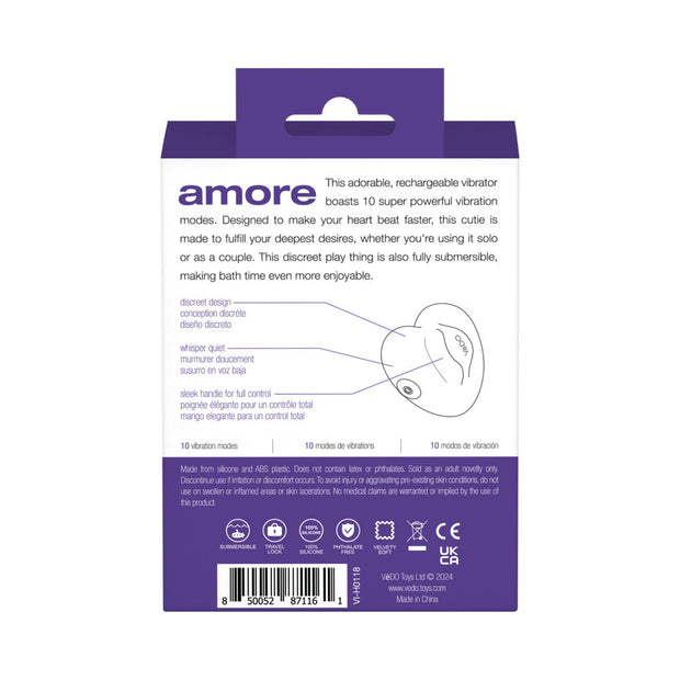 VeDO Amore Rechargeable Pleasure Vibe Purple - Headshop.com