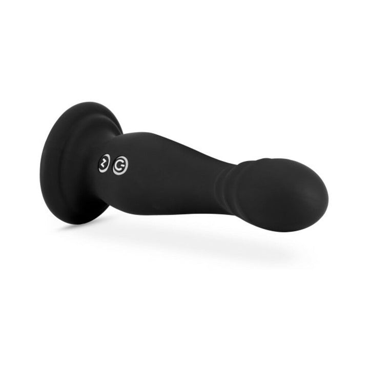 Blush Impressions Amsterdam Rechargeable Silicone 6.5 in. Vibrating Dildo with Suction Cup Black - Headshop.com