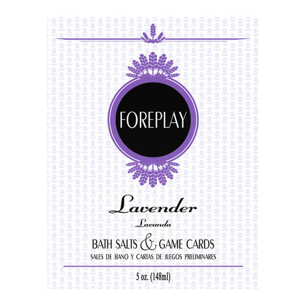 Foreplay Bath Salts & Game Cards - Lavender - Headshop.com