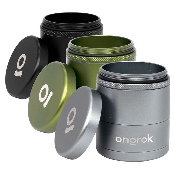 ONGROK Flower Petal Toothless Aluminum Storage Grinder | 5pc ONGROK Flower Petal Toothless Aluminum Storage Grinder | 5pc