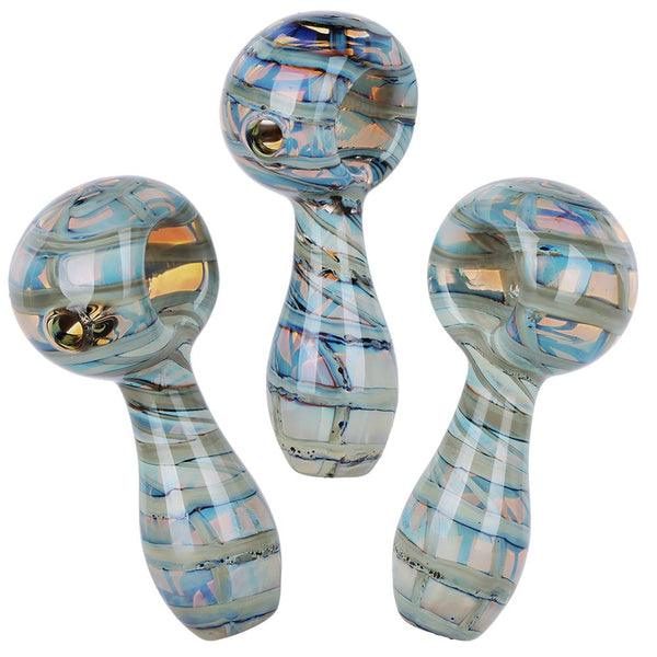 Tranquil Terra Glass Spoon Pipe - 3.25" / Colors Vary Tranquil Terra Glass Spoon Pipe - 3.25" / Colors Vary