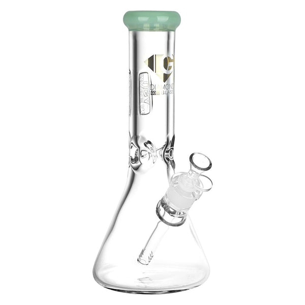 Diamond Glass American Made Beaker Bong - 11.75" / 14mm F Diamond Glass American Made Beaker Bong - 11.75" / 14mm F