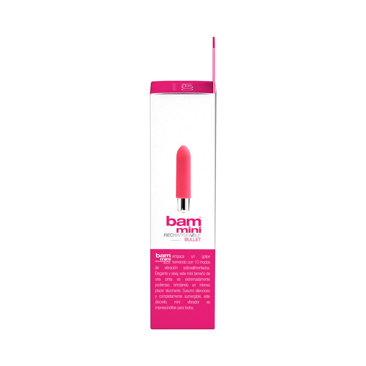 VeDO Bam Mini Rechargeable Bullet Vibe - Foxy Pink - Headshop.com