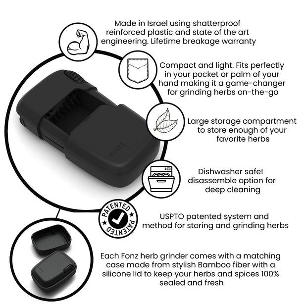 FONZ - Grinder & Storage Combo - Space - Headshop.com