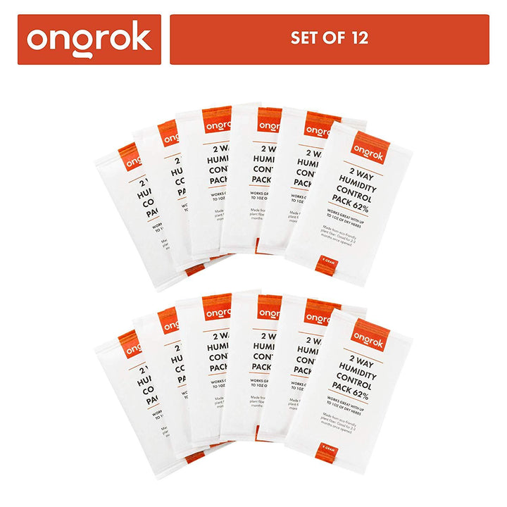 Ongrok 2-Way 62% Humidity Packs | 3 sizes (Small, Medium, Large) - Headshop.com