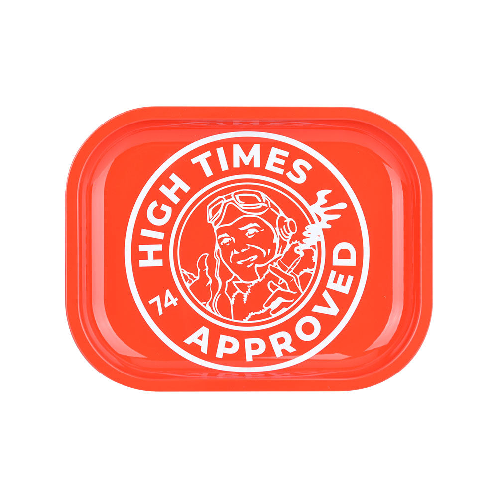 High Times x Pulsar Mini Metal Rolling Tray w/ Lid - High Times Approved / 7"x5.5" - Headshop.com