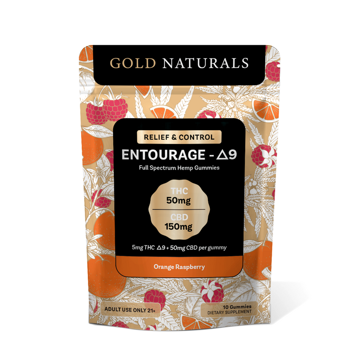 Gold Naturals 5 mg Entourage Δ9 Gummy - Headshop.com