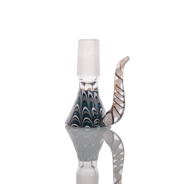 14mm & 18mm Male Joint Colorful Heady Bowl w/ Arm - Headshop.com