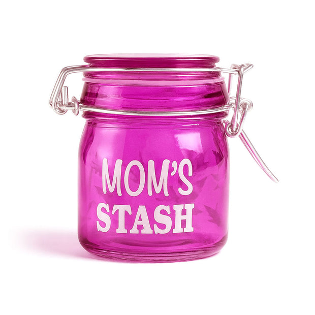 AIRTIGHT GLASS MOM'S STASH STORAGE JAR