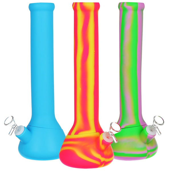 4CT BUNDLE - Silicone Beaker Water Pipe - 13.25"/ 14mm F / Assorted Colors 4CT BUNDLE - Silicone Beaker Water Pipe - 13.25"/ 14mm F / Assorted Colors