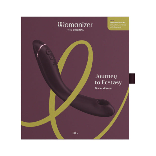 Womanizer OG Rechargeable G-Spot Pleasure Air Stimulator Aubergine - Headshop.com