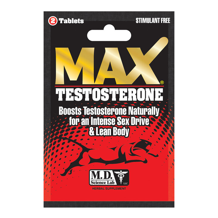 MaxTestosterone Booster Pills 2-Pack 24-Piece Display - Headshop.com