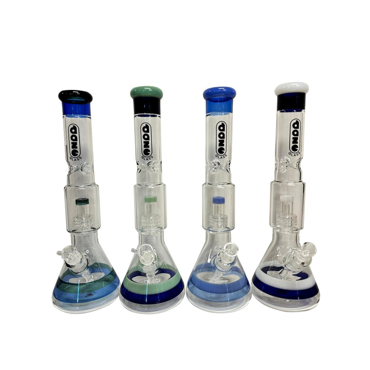 Daze Glass - Approx. 16 Striped Glass Water Pipe - Headshop.com