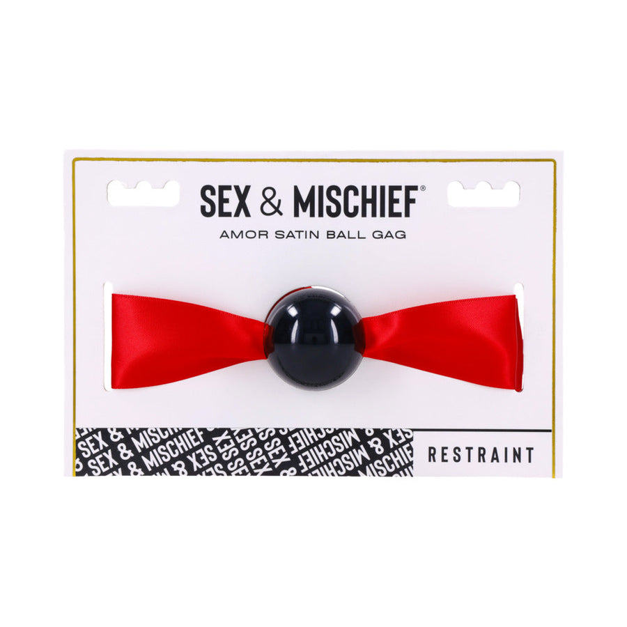 Sportsheets Sex & Mischief Amor Satin Ball Gag - Headshop.com