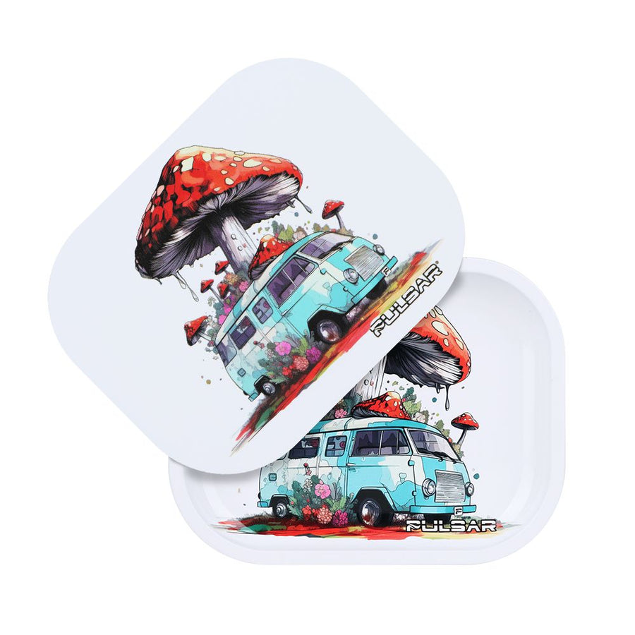 Pulsar Mini Rolling Tray & Lid Kit - Pop Up Camper / 7"x5.5" - Headshop.com