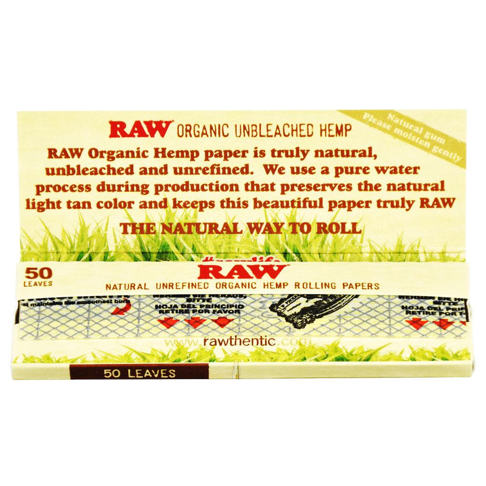Raw Organic Hemp Rolling Papers - Headshop.com