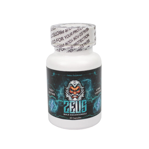 Zeus Plus Male Supplement Pill Bottle (30) - Headshop.com