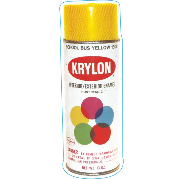 Krylon Spray Paint Can Sticker | 6.75"x2.25" - Headshop.com