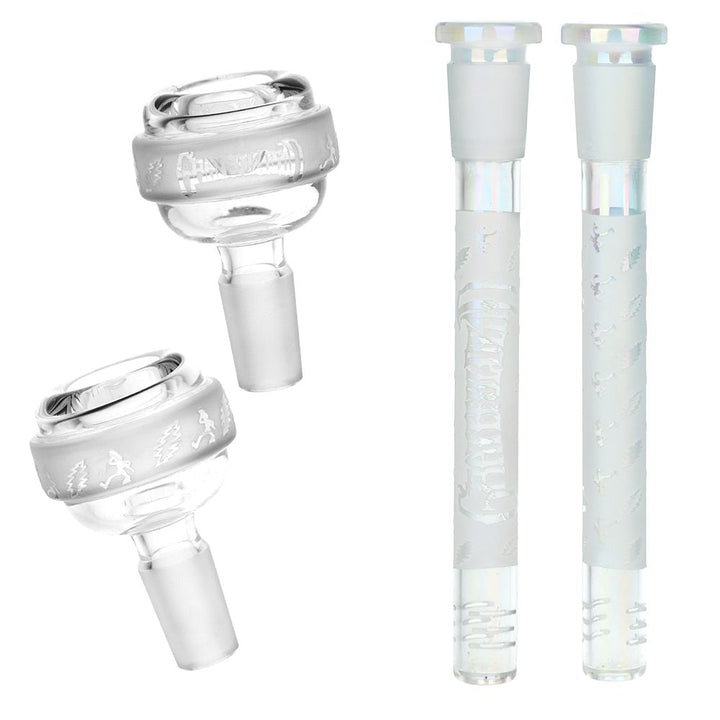 Grateful Dead x Pulsar Bolts And Skellies Straight Tube Water Pipe-15.5"/14mm F - Headshop.com