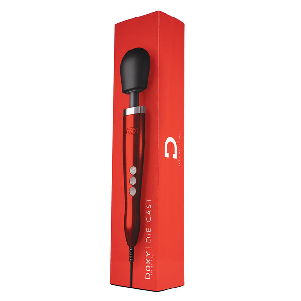 Doxy Die Cast Wand Vibrator Red - Headshop.com