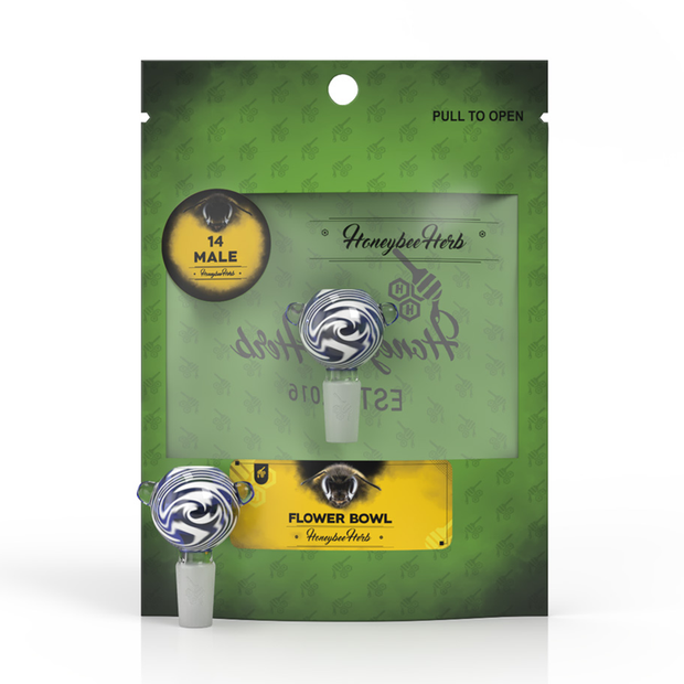 Honeybee Herb Flower Bowls (Green Line) - Headshop.com