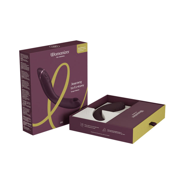 Womanizer OG Rechargeable G-Spot Pleasure Air Stimulator Aubergine - Headshop.com