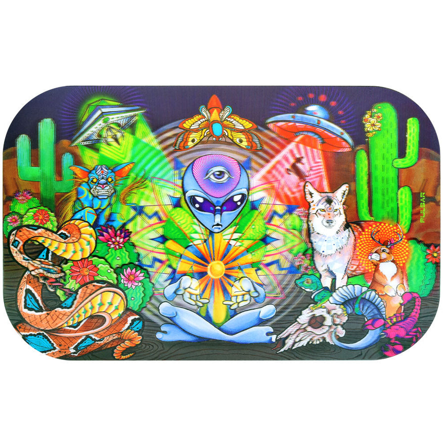 Pulsar Magnetic 3D Tray Lid | Psychedelic Desert - Headshop.com