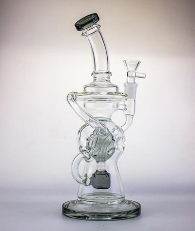 Recycler Style Water Pipe w/ Perc Approx. 5.8" - Headshop.com