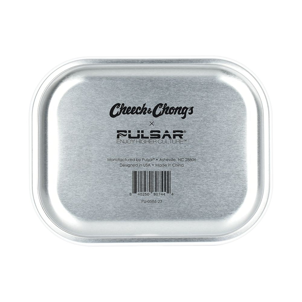 Cheech & Chong x Pulsar Mini Metal Rolling Tray - Responsibility / 7"x5.5" - Headshop.com