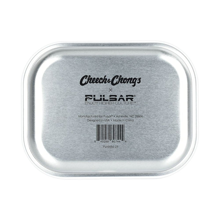 Cheech & Chong x Pulsar Mini Metal Rolling Tray - Responsibility / 7"x5.5" - Headshop.com