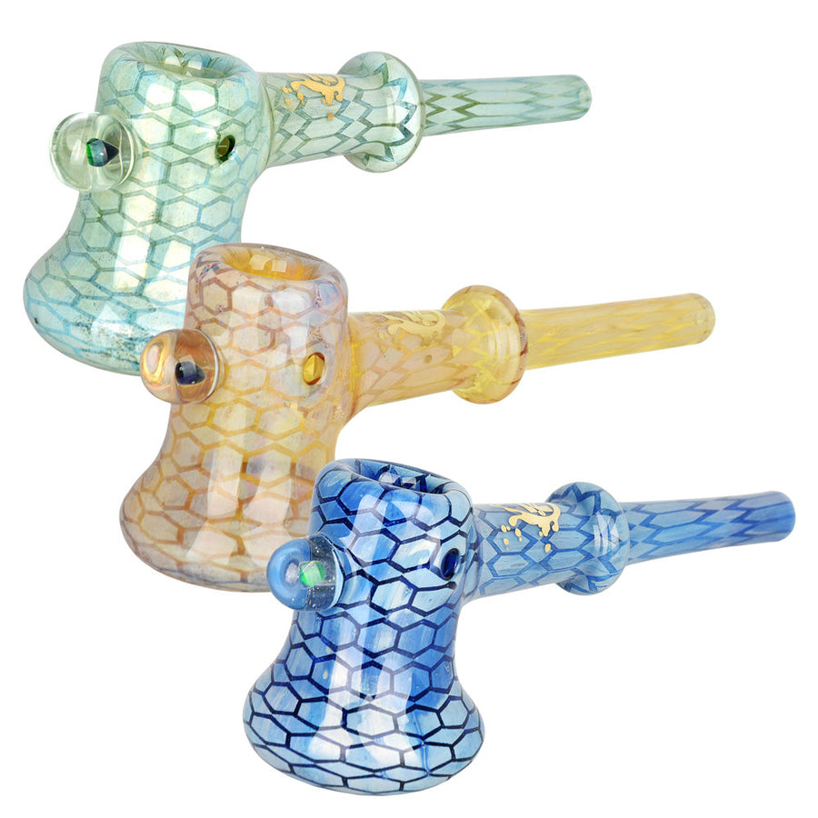 Pulsar Deco Hammer Hand Pipe w/ Opal Bead | 5.75" - Headshop.com