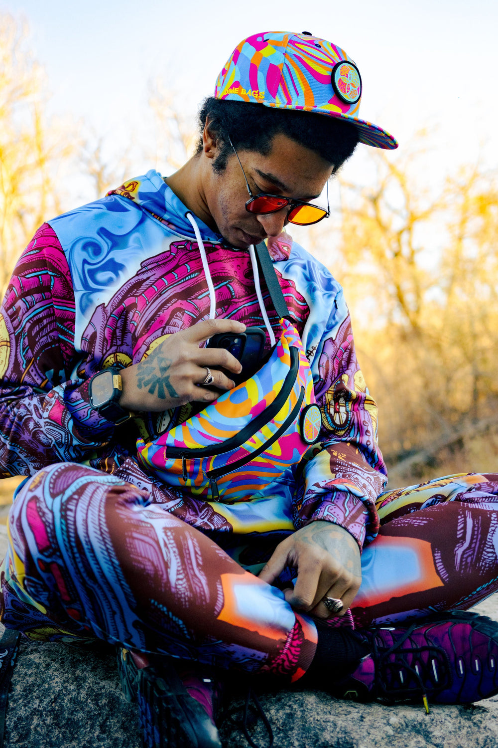 Hyperpop Fanny Pack + Snapback Set - Grassroots Collab - Headshop.com