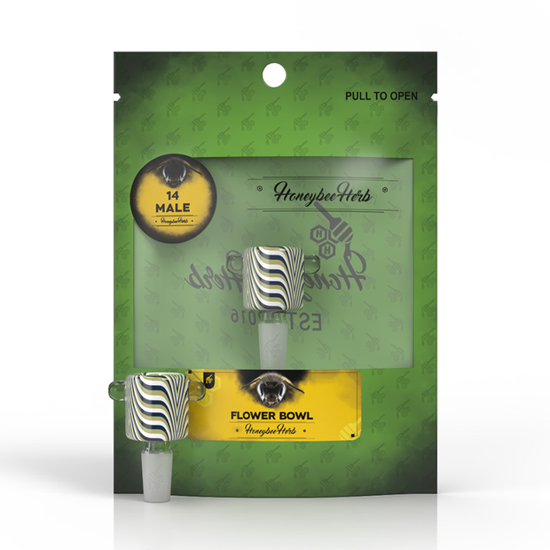 Honeybee Herb Flower Bowls (Green Line) - Headshop.com