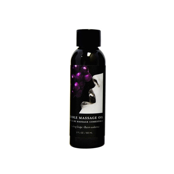 Earthly Body Edible Massage Oil Grape 2oz Earthly Body Edible Massage Oil Grape 2oz