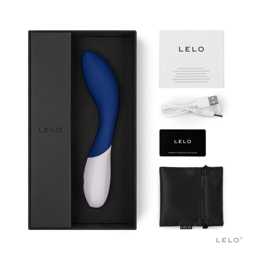 LELO MONA Wave Rechargeable G-Spot Vibrator Midnight Blue - Headshop.com