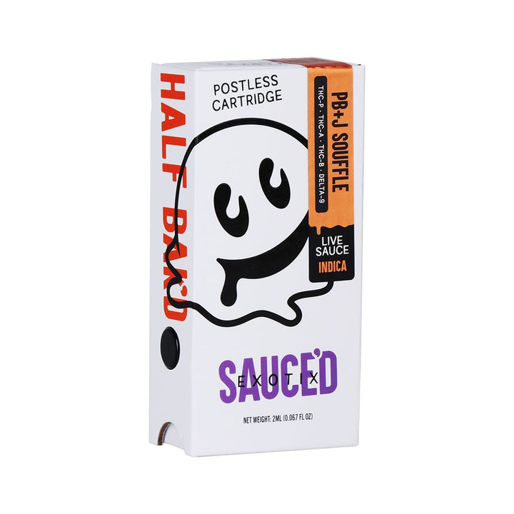 Half Bak'd x Sauce'd Exotix THCA Vape Cartridge | 2g - Headshop.com