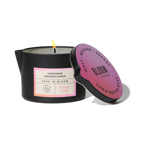 Eye of Love Bloom Pheromone Massage Candle Sunny Daze 5 oz. Eye of Love Bloom Pheromone Massage Candle Sunny Daze 5 oz.